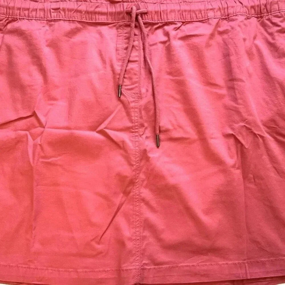 NWT CROFT & BARROW Women Drawstring Pockets Elastic Waist Pink Skirt Plus Sz 4X - Picture 1 of 11